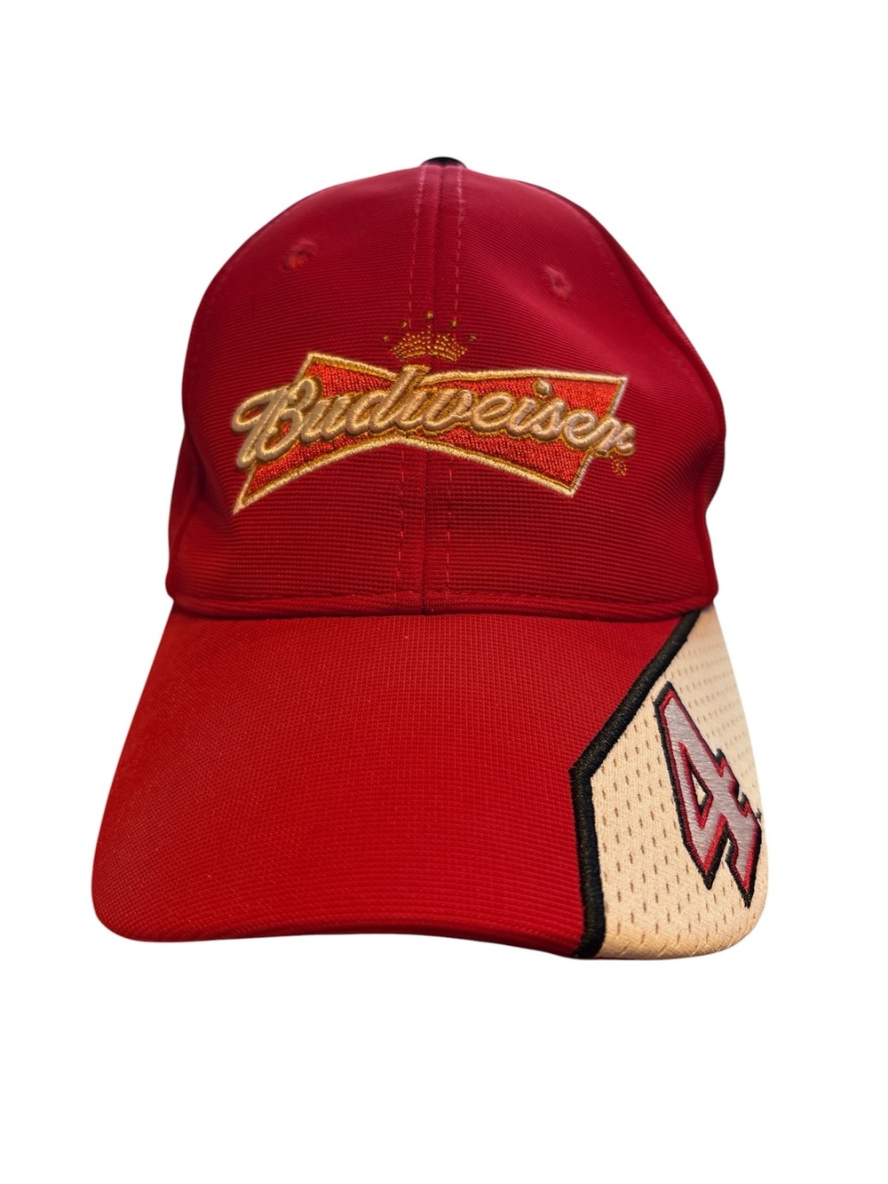 Budweiser Stewart Haas Racing #4 Kevin Harvick Red Adjustable Hat NASCAR